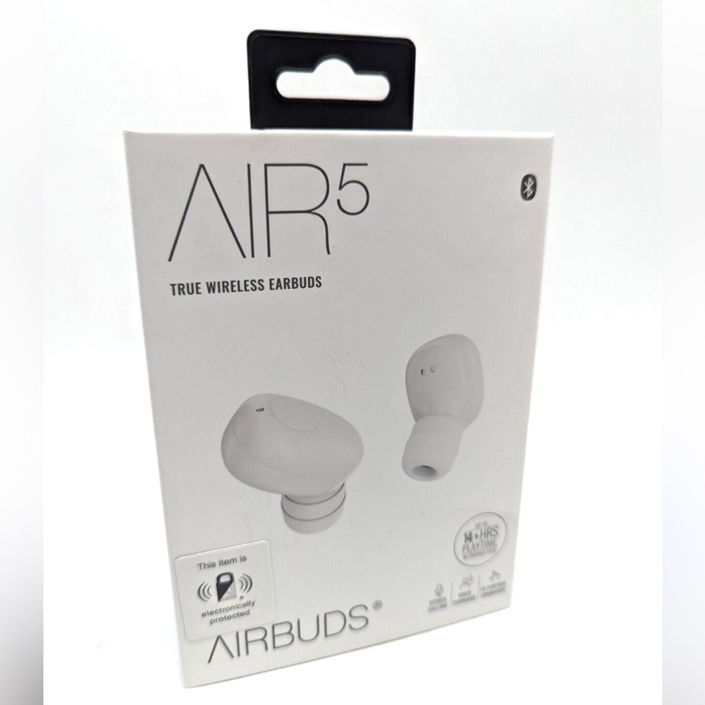 NWT AirBuds Air5 Ear Buds White True Wireless